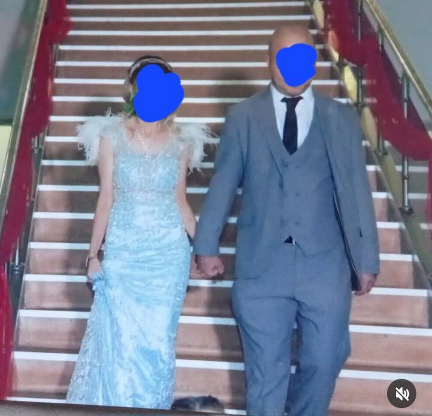 Boncuk İşlemeli Mavi Uzun Abiye Elbise alfabeta - Görsel 5