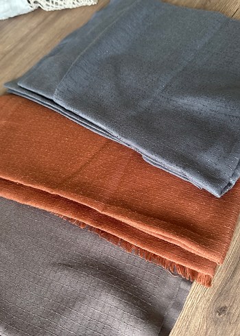 Kahve taba antrasit üç adet ŞAL - Görsel 2