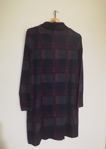 Bordo Kadın Hamile  Midi Elbise - Görsel 2