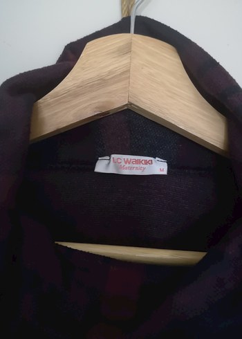 Bordo Kadın Hamile  Midi Elbise - Görsel 3