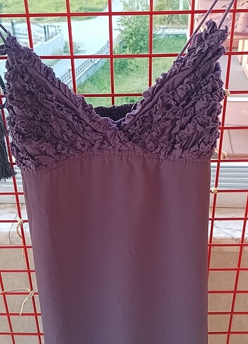 Bershka Stradivarius ikili şifon elbise - Görsel 5