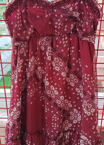 Bershka Stradivarius ikili şifon elbise - Görsel 6