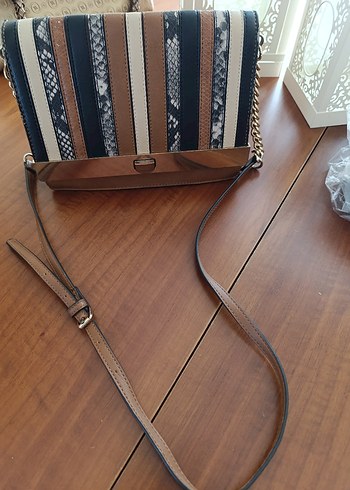 Aldo Deri Yılan Desenli Kemerli Kadın Omuz Çanta - Görsel 5