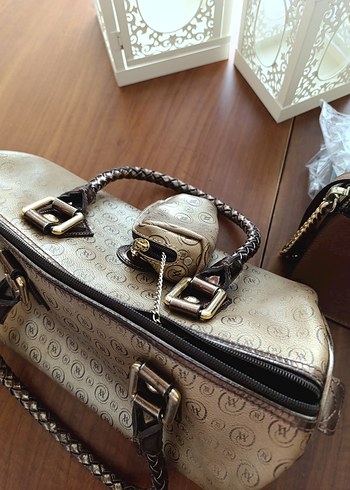 Vakko Bej Deri Klasik Kadın Çanta - Görsel 7