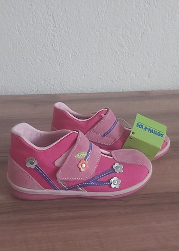 Kız Bebek Pembe Cırtlı İlk Adım Ayakkabısı - Görsel 2