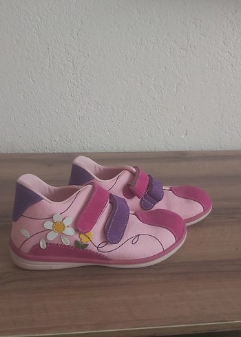 Kızlar İçin Pembe Süet İlk Adım Ayakkabısı - Görsel 2