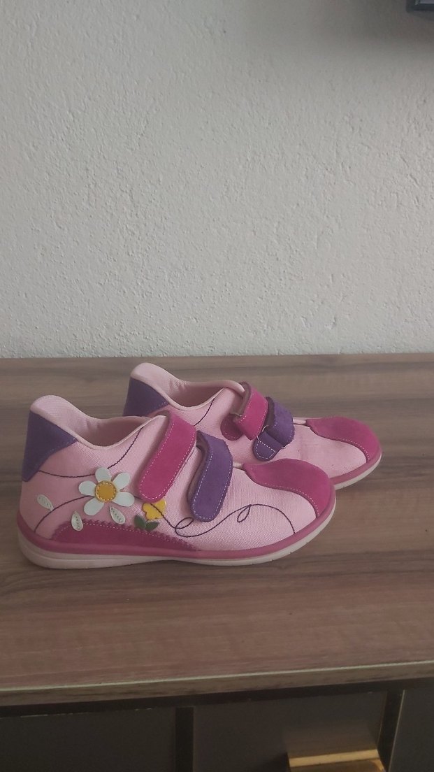 Kızlar İçin Pembe Süet İlk Adım Ayakkabısı - Görsel 2