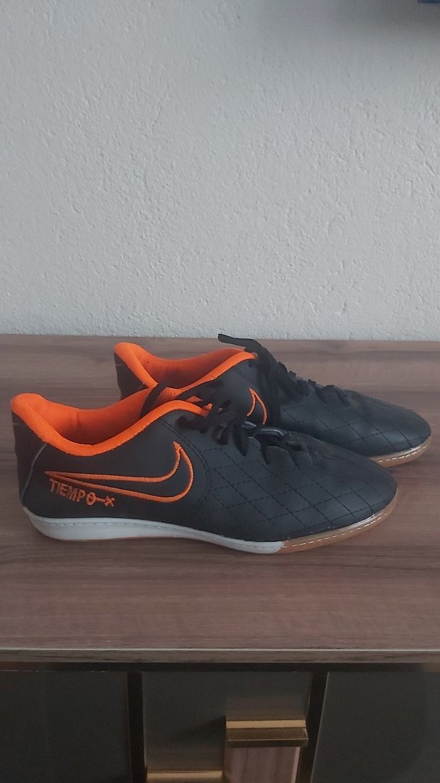 Turuncu Siyah Bağcıklı Erkek Futbol Ayakkabısı - Görsel 2