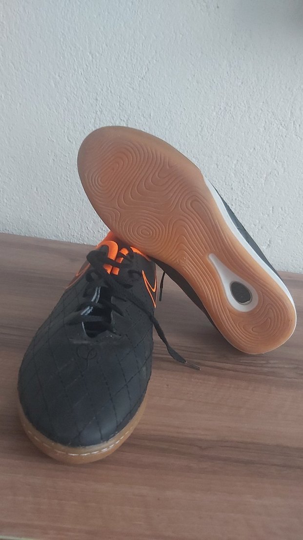 Turuncu Siyah Bağcıklı Erkek Futbol Ayakkabısı - Görsel 3