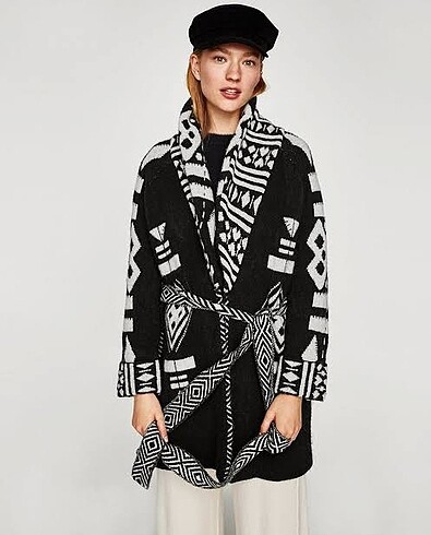 Zara desenli hırka