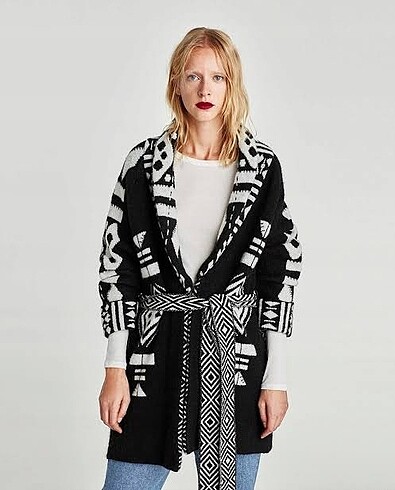 Zara Zara desenli hırka
