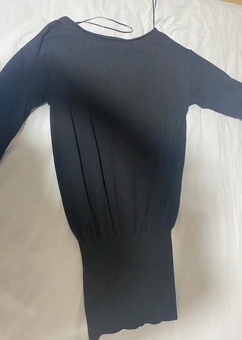 Siyah triko elbise - Görsel 8