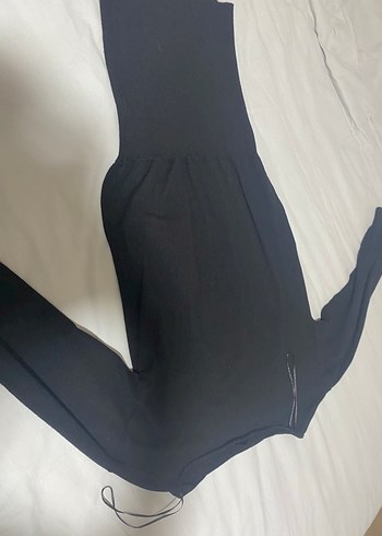 Siyah triko elbise - Görsel 7