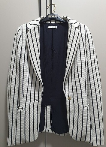 Mango Mango Çizgili Blazer