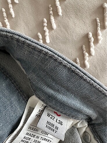 32 Beden gri Renk Ltb Jeans erkek kot pantolon
