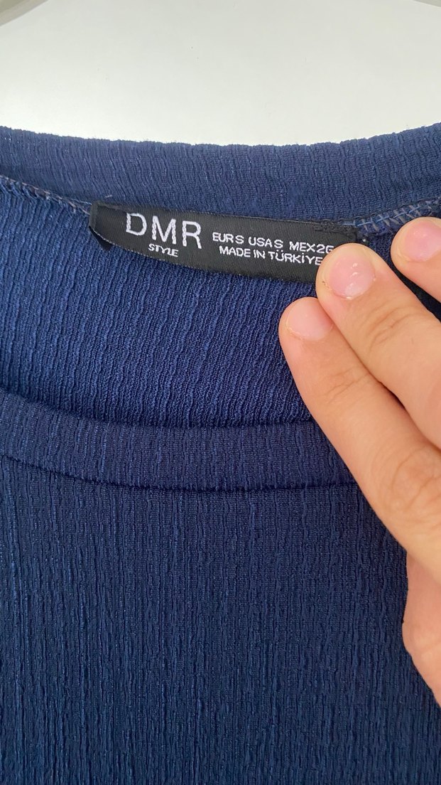 Lacivert Salaş Hamile Elbisesi - Görsel 4