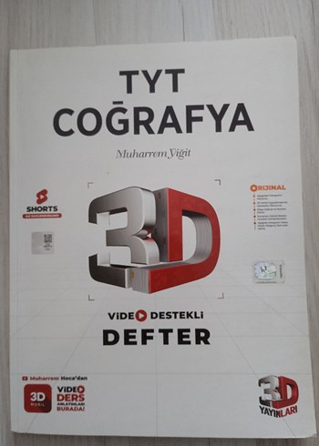 TYT Coğrafya 3D Video Destekli Defter