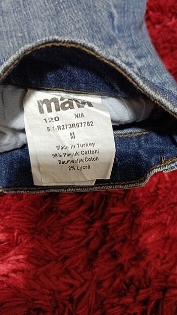 m Beden mavi Renk Mavi jeans mini etek