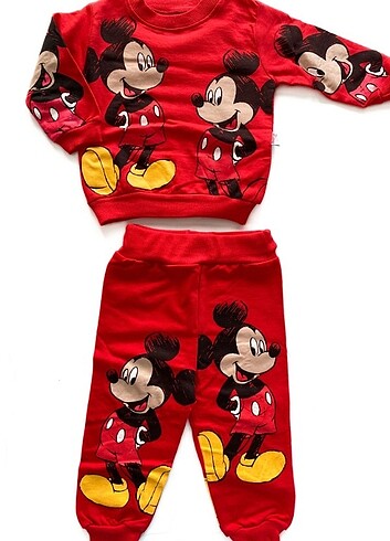 Mickey Mouse Desenli Pijama Takimi