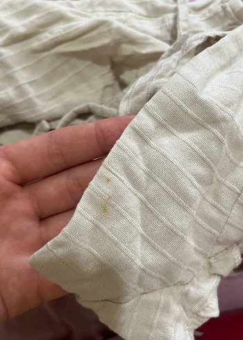 xs Beden beyaz Renk Kadın Keten Bohem Beyaz Kolsuz Gömlek