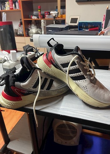 Erkek Beyaz Adidas Koşu Ayakkabısı - Görsel 3