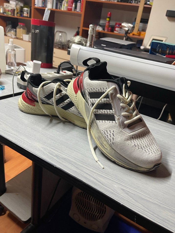 Erkek Beyaz Adidas Koşu Ayakkabısı - Görsel 5