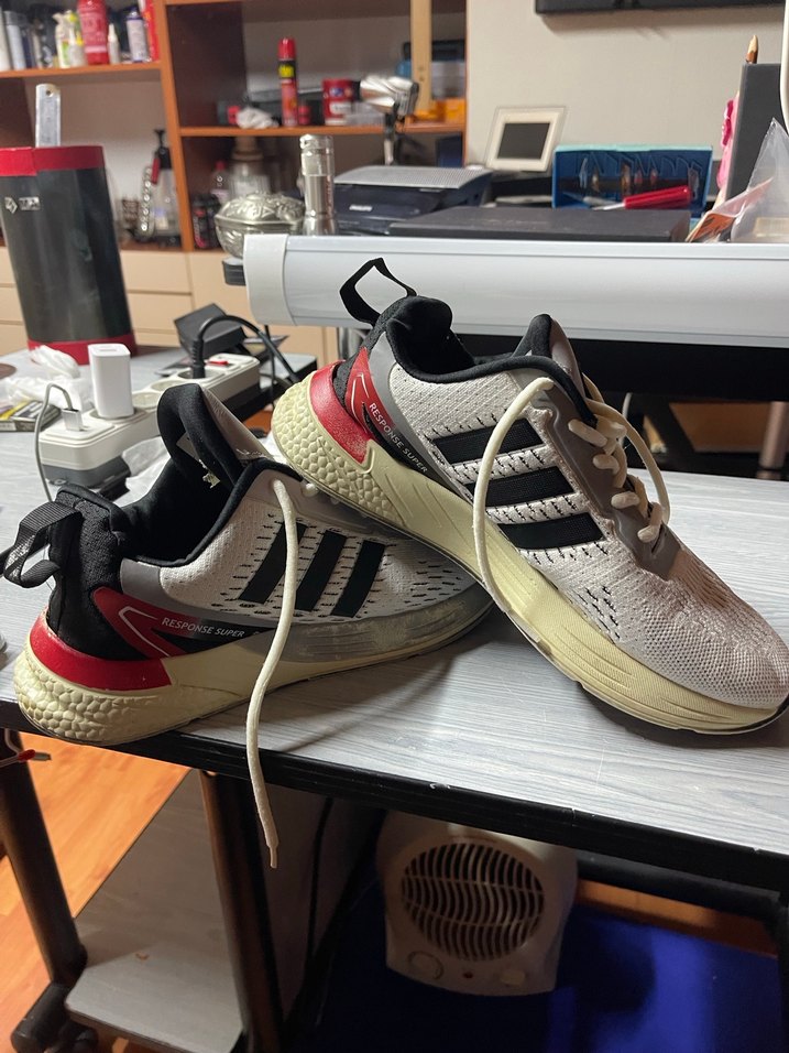 Erkek Beyaz Adidas Koşu Ayakkabısı - Görsel 3