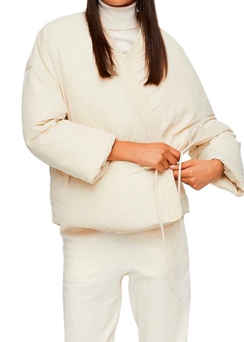Mango İpli Kimono Mont - Görsel 3