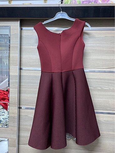s Beden Bordo Elbise