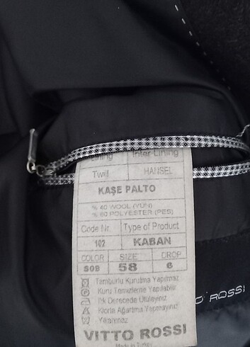 xl Beden siyah Renk Kislik kaşe palto