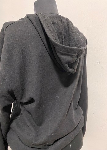 Diğer Siyah Fermuarlı Kadın Sweatshirt