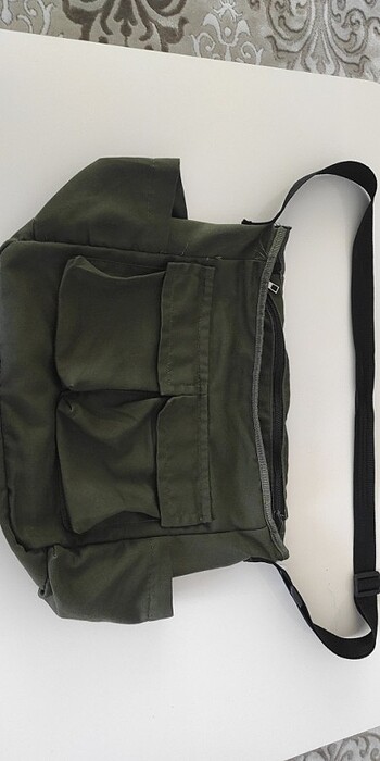  Beden Kargo cep iç hacmi geniş haki Postacı Çanta unisex