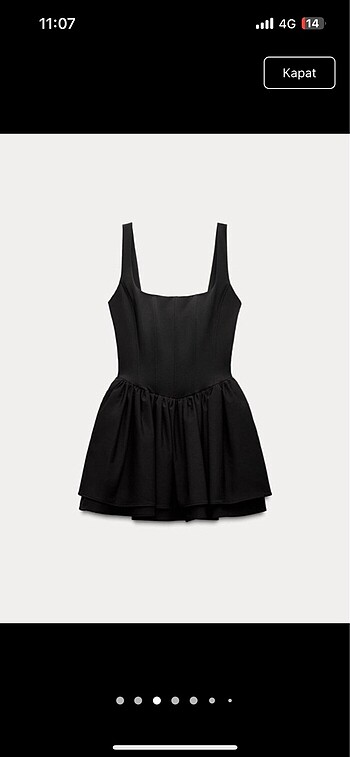 xs Beden Zara elbise