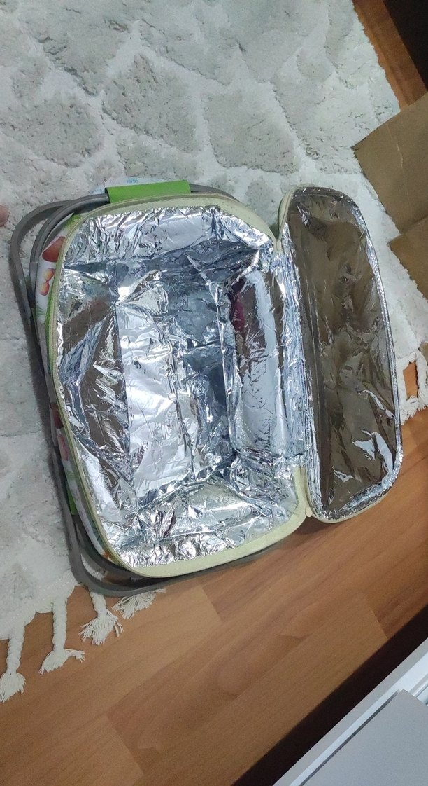 Pastel Renkli Fermuarlı piknik Çantası - Görsel 3