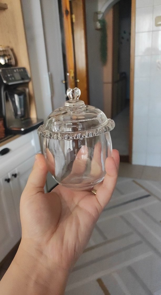 Şeffaf Kristal Kapaklı Küçük şekerlik - Görsel 3