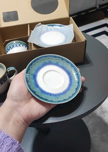 2'li kahve fincanı ve tabağı - Görsel 3