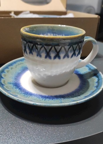 2'li kahve fincanı ve tabağı - Görsel 4