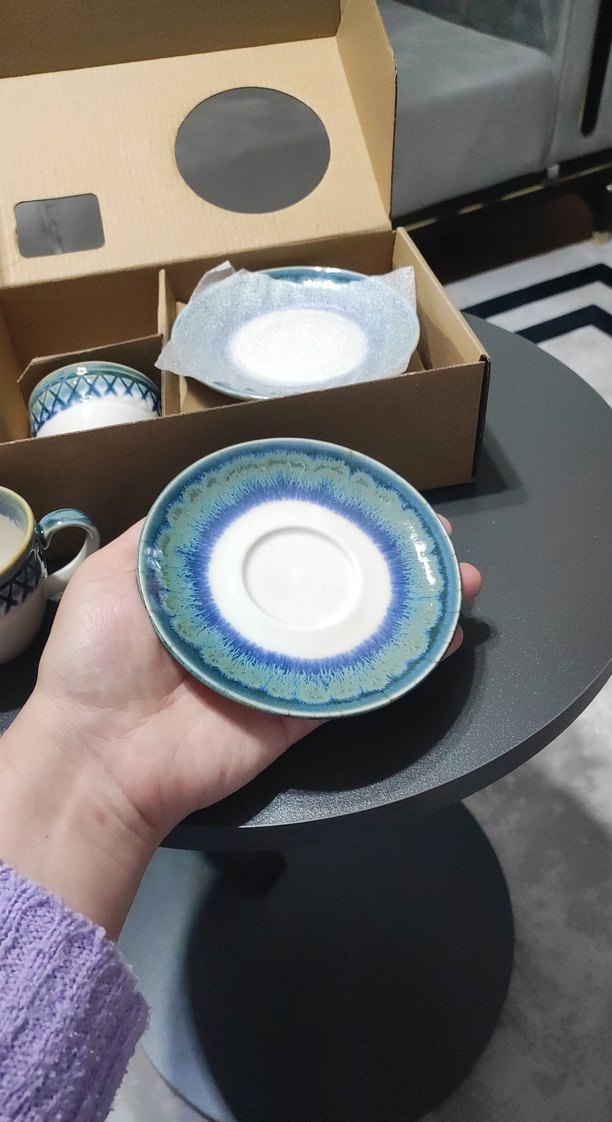 2'li kahve fincanı ve tabağı - Görsel 3