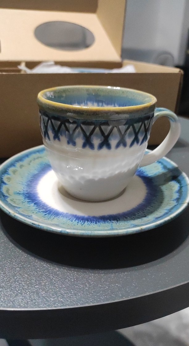 2'li kahve fincanı ve tabağı - Görsel 4