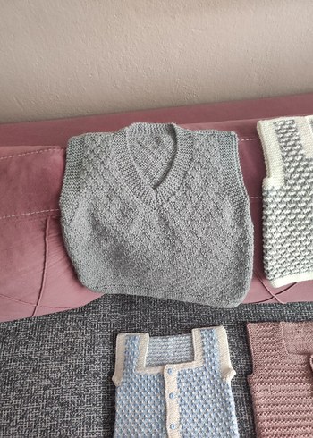 Kız- erkek bebek yelek - Görsel 19