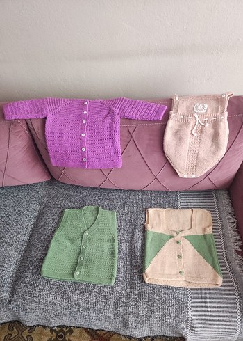 Kız- erkek bebek yelek - Görsel 12