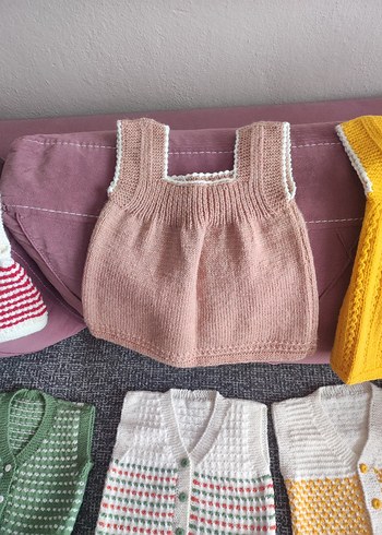 Kız- erkek bebek yelek - Görsel 3