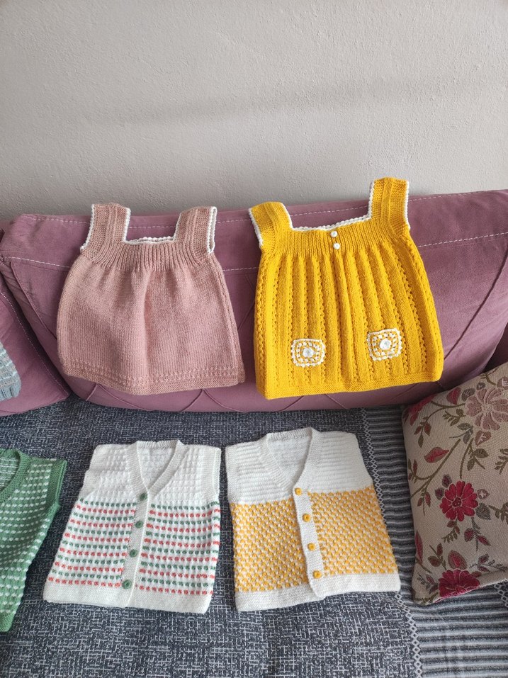 Kız- erkek bebek yelek - Görsel 2