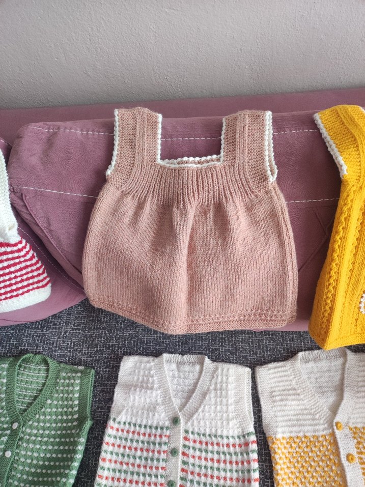 Kız- erkek bebek yelek - Görsel 3