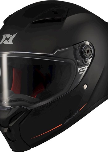 Axxıs Mat Siyah 0 Motorsiklet Kaskı - Görsel 2