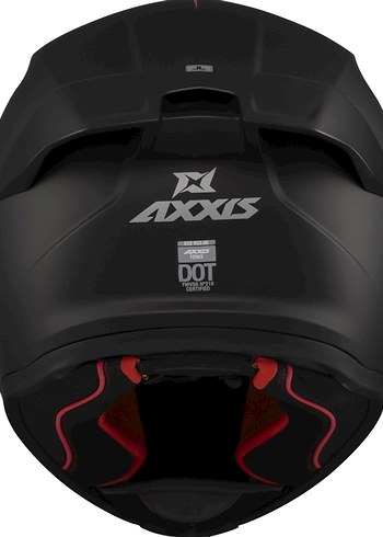 Axxıs Mat Siyah 0 Motorsiklet Kaskı - Görsel 5