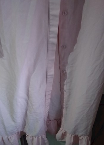 Pembe Uzun Kollu Kadın Elbisesi - Görsel 8