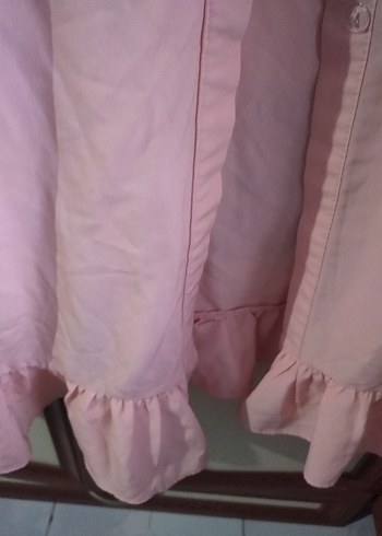 Pembe Uzun Kollu Kadın Elbisesi - Görsel 3