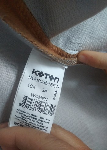 Bej Süet Düğmeli Kadın Uzun Kaban - Görsel 9