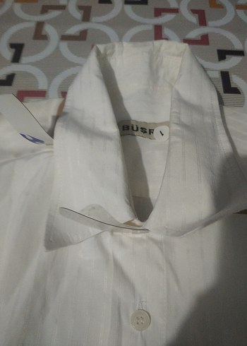 Beyaz Keten Erkek uzun Kollu Gömlek - Görsel 5